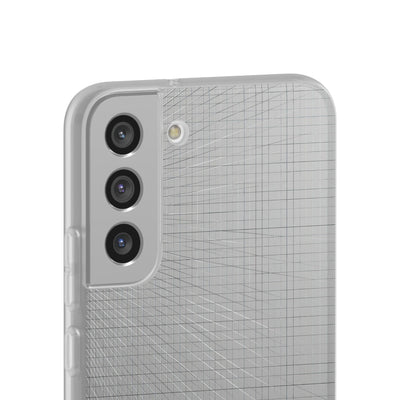 Grey Lite Phone Case for Samsung - Chrome Mesh Warp