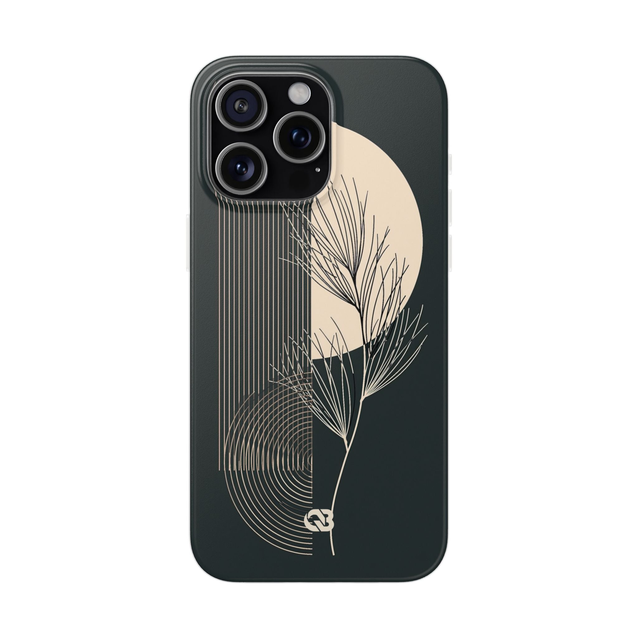 Black Lite Phone Case for iPhone - Obsidian Sand Willow