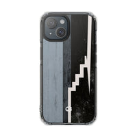 Grey Impact MagSafe Phone Case for iPhone - Industrial Concrete Void