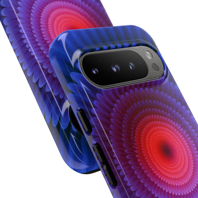 Radial Spectrum Bloom · Tough Phone Case for Pixel ·  Blue