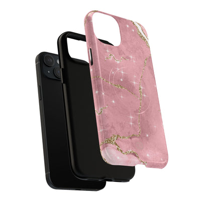 Rose Sparkle Marble · Tough+ Coque de téléphone pour iPhone · Magsafe