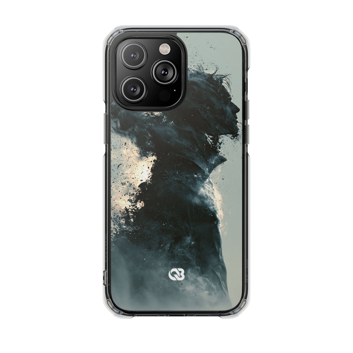 Ashen Dissolution · Clear Impact Magnetic Phone Case for iPhone ·  Black
