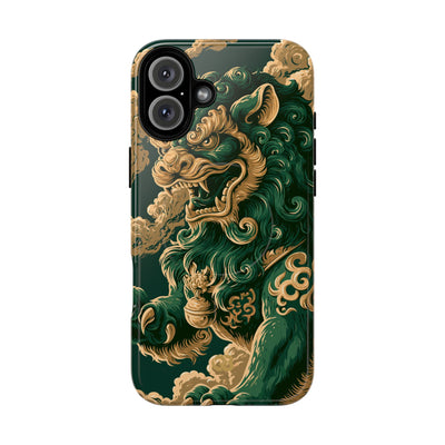 Imperial Guardian Lion · Tough 2.0 Magnetic Phone Case for iPhone · Green