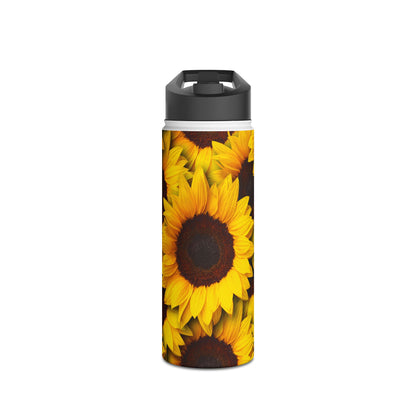 Sunflower Radiance - Stainless Steel Water Bottle