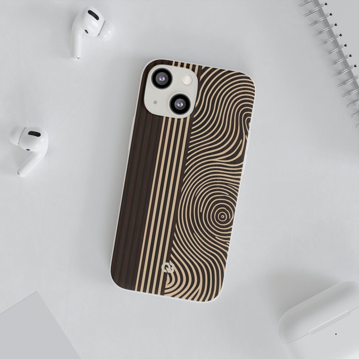 Timber Ring Contour · Lite Phone Case for iPhone ·  Brown