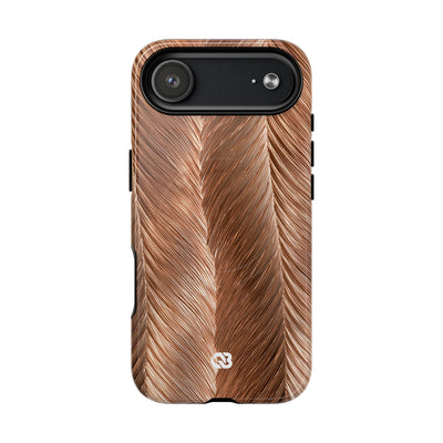 Rose Gold Weave · Tough 2.0 Magnetic Phone Case for iPhone · Brown