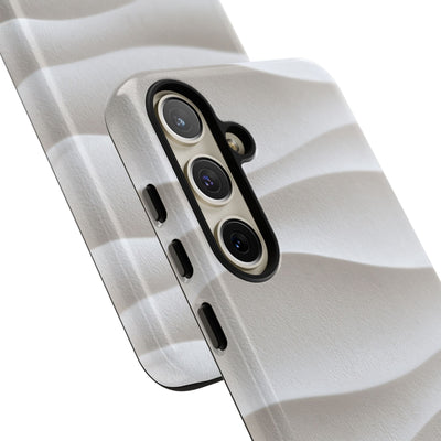 Sculpted Dune Relief · Tough Phone Case for Samsung · White