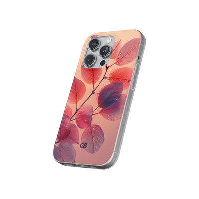 Dewy Magenta Foliage · Soft Phone Case for iPhone