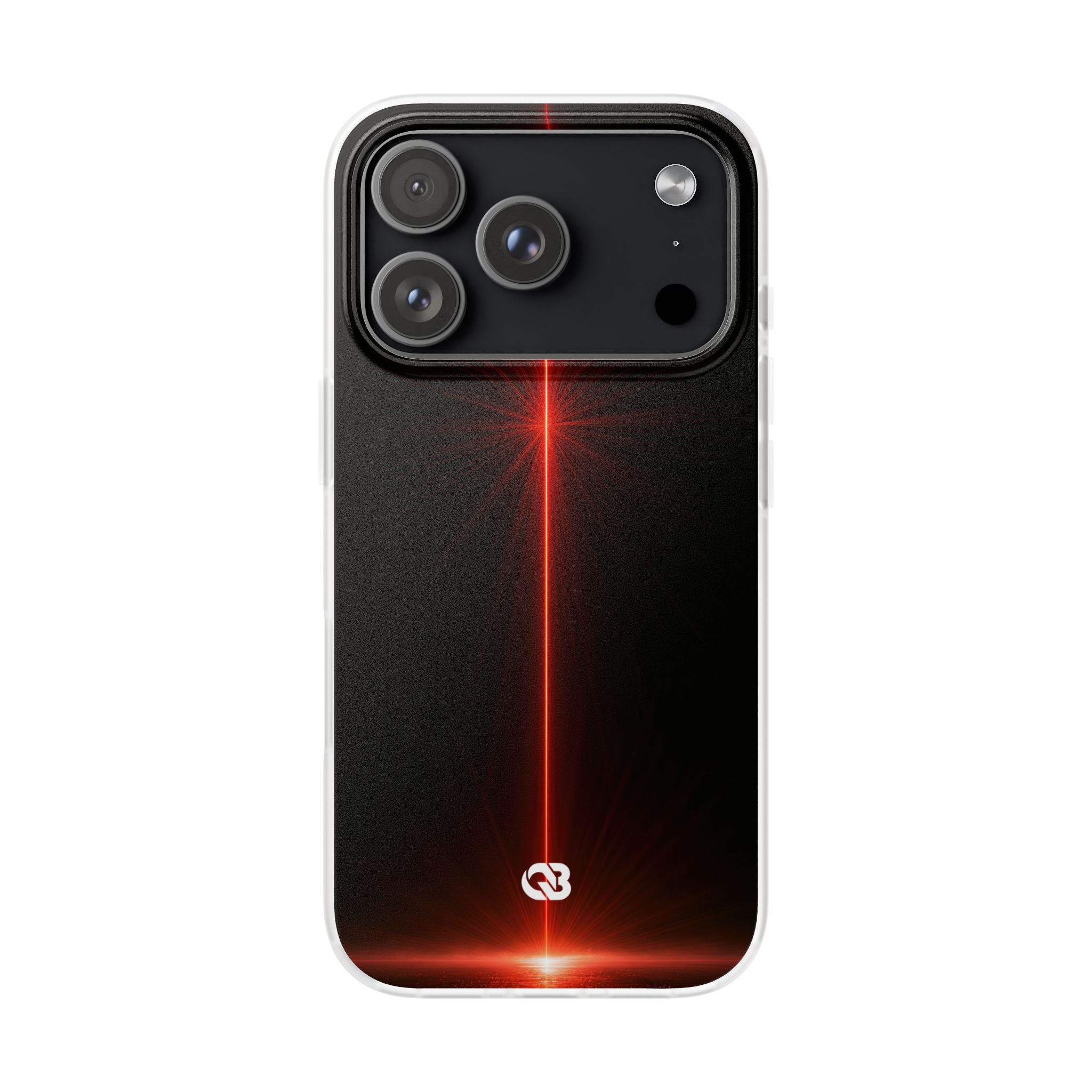 Red Lite Phone Case for iPhone - Crimson Flare Vector