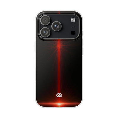 Red Lite Phone Case for iPhone - Crimson Flare Vector