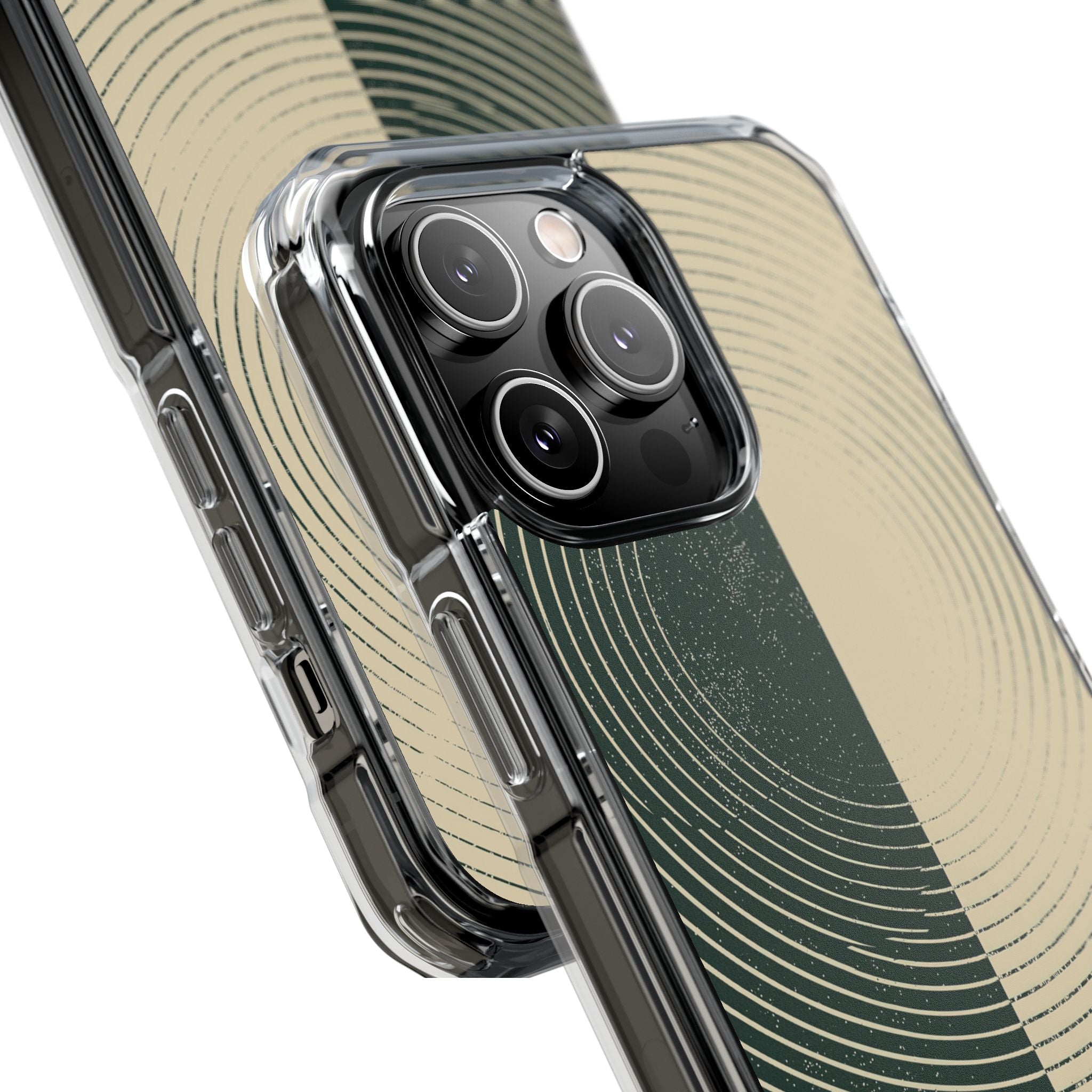 Green Impact MagSafe Phone Case for iPhone - Evergreen Split Grain