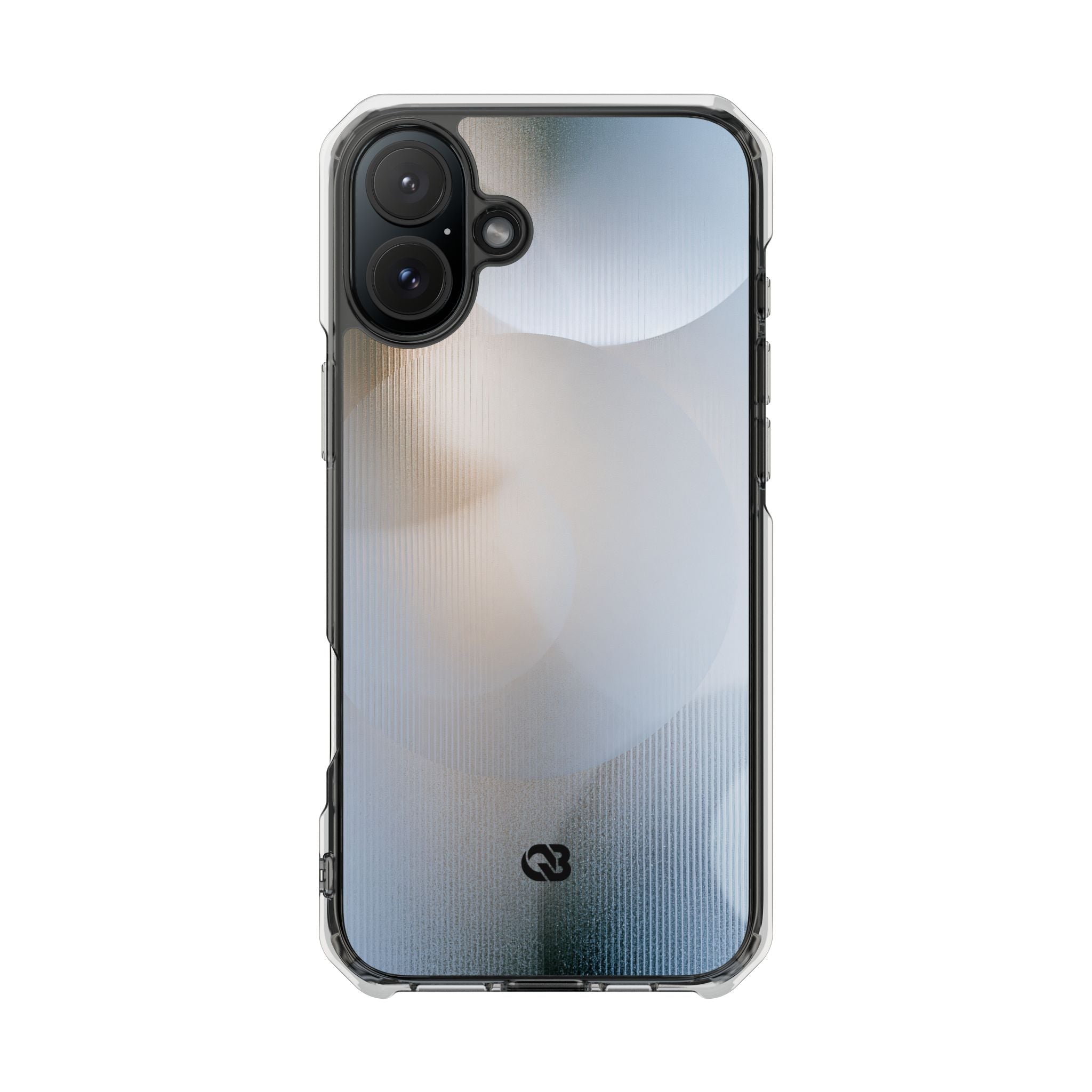 White Impact MagSafe Phone Case for iPhone - Frosted Ribbed Sphere