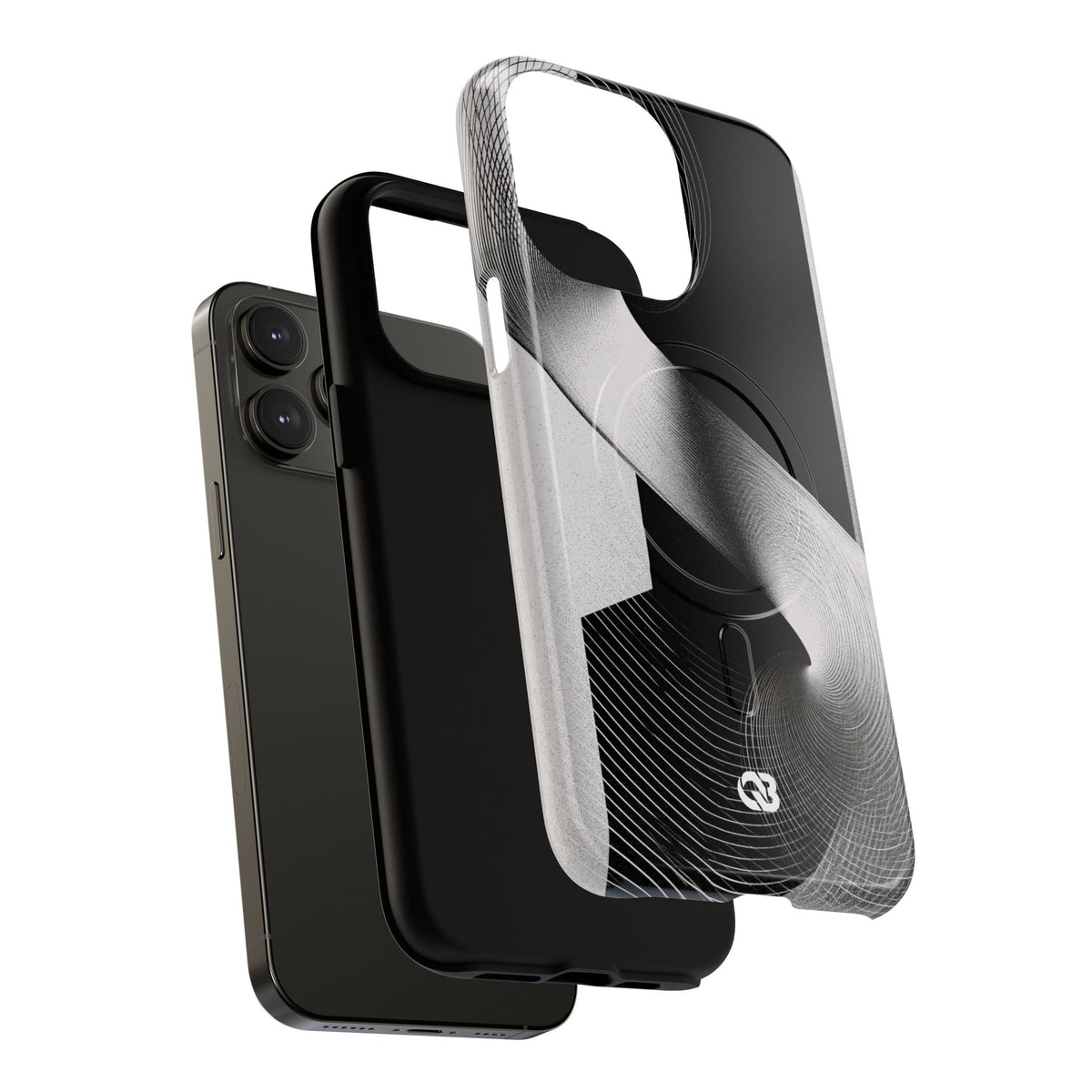 Orbital Helix · Tough 2.0 Magnetic Phone Case for iPhone · Black