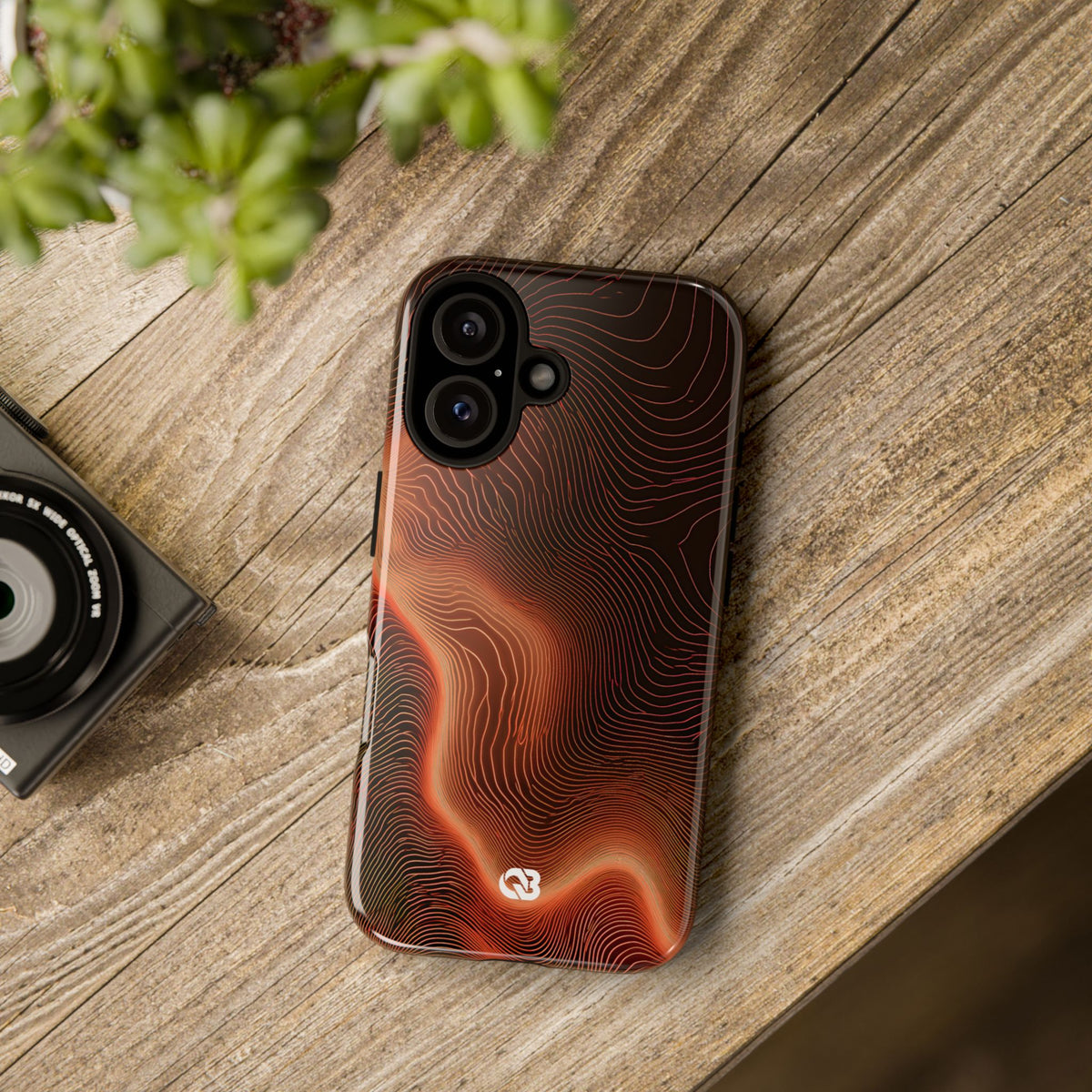 Caldera Ridge · Tough Phone Case for iPhone · Orange