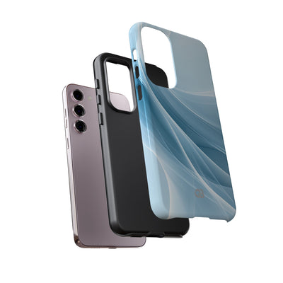 Blue Tough Phone Case for Samsung - Arctic Silk Drift