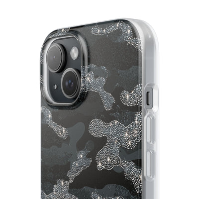 Glitter Shadow Camo · Lite Phone Case for iPhone ·  Black