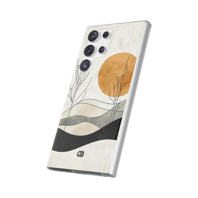 Burnt Horizon Lines · Soft Phone Case for Samsung
