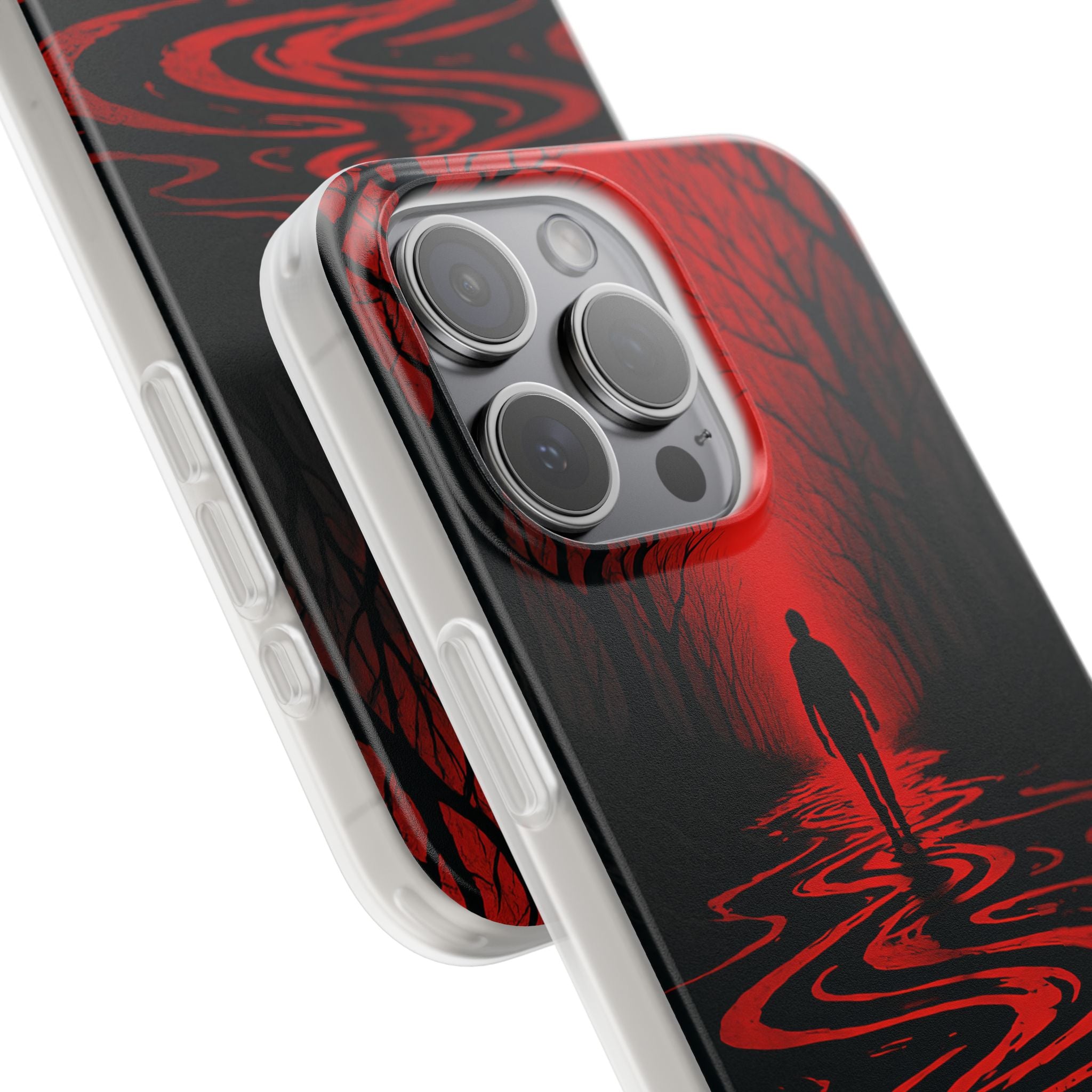 Crimson Shadow Path · Soft Phone Case for iPhone