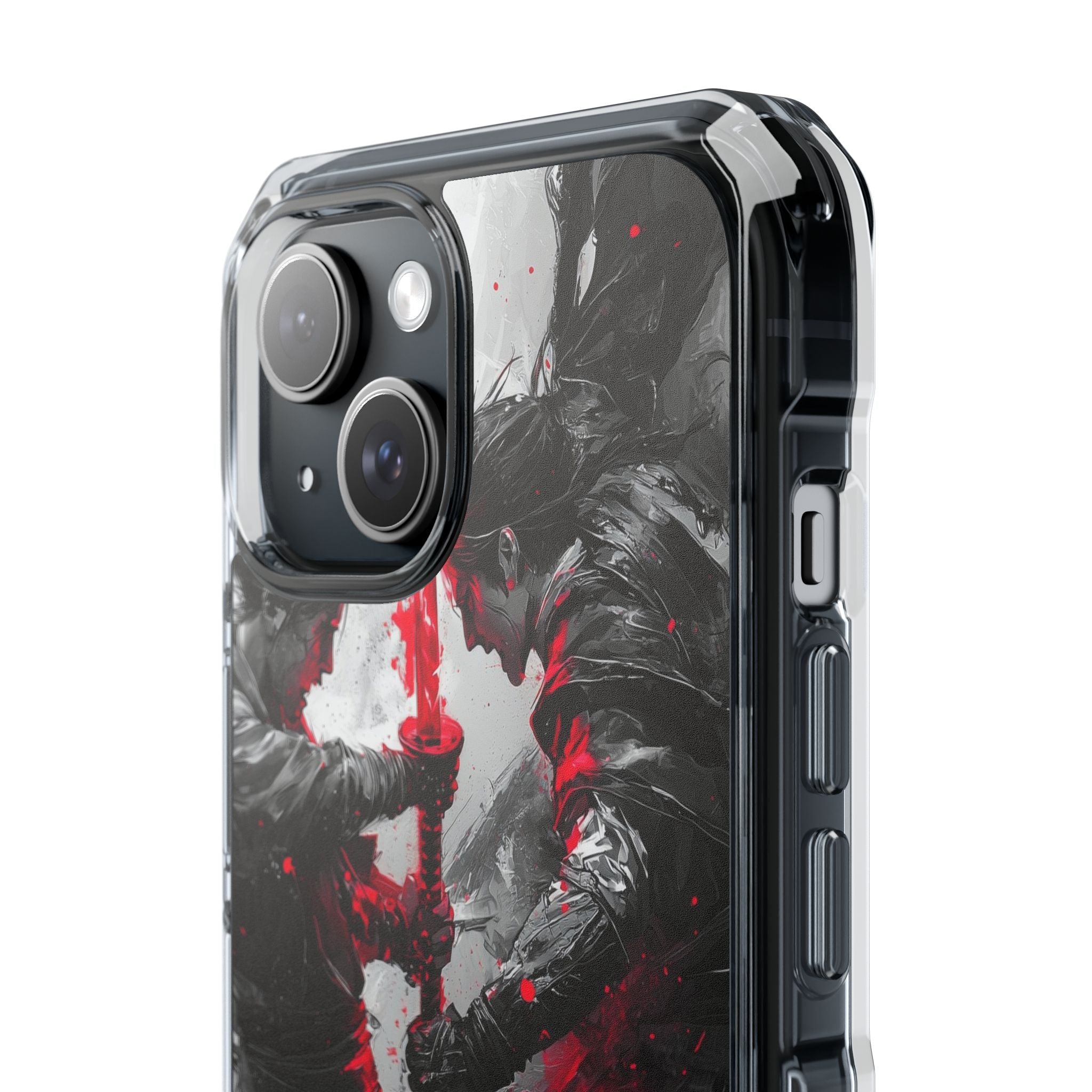 Shattered Crimson Duel · Impact Hoesje voor iPhone · Magsafe