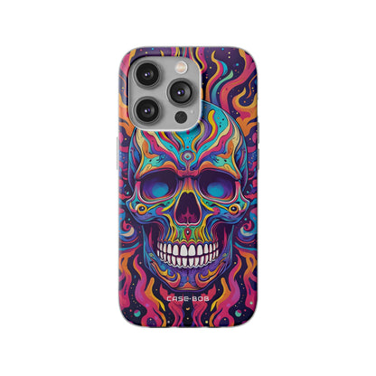 Flaming Skull iPhone 14 Pro Case - Soft