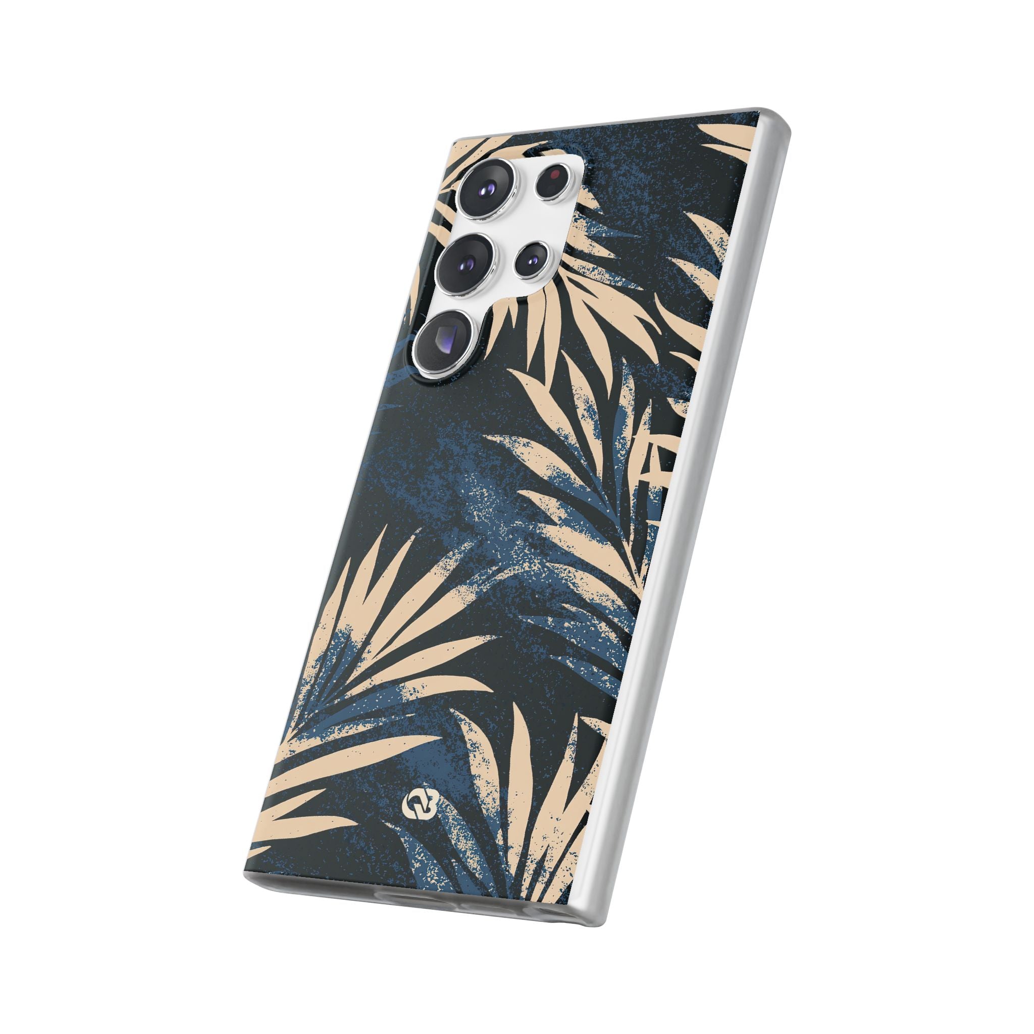 Blue Lite Phone Case for Samsung - Midnight Indigo Palm