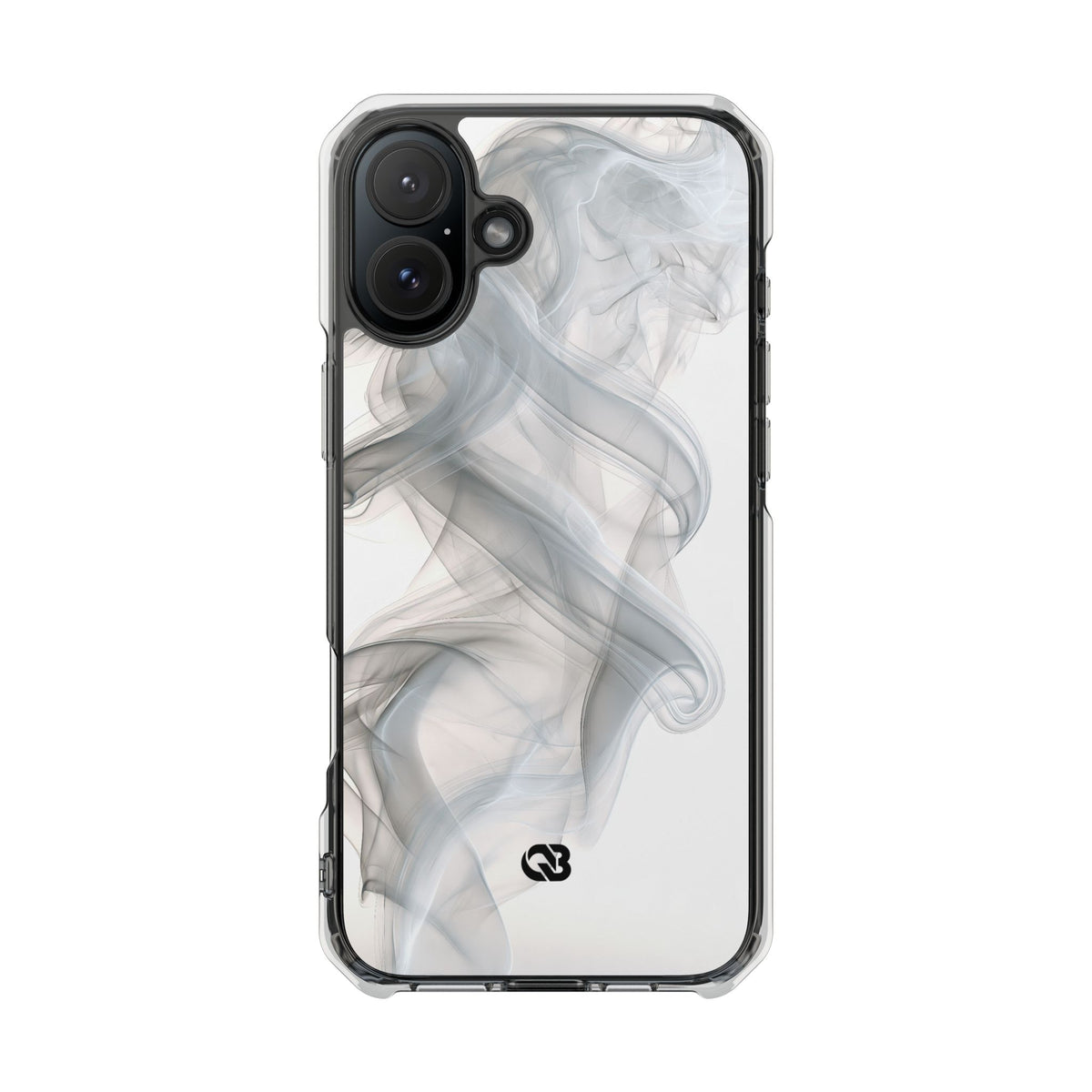 Vapor Noir · Clear Impact Magnetic Phone Case for iPhone ·  White