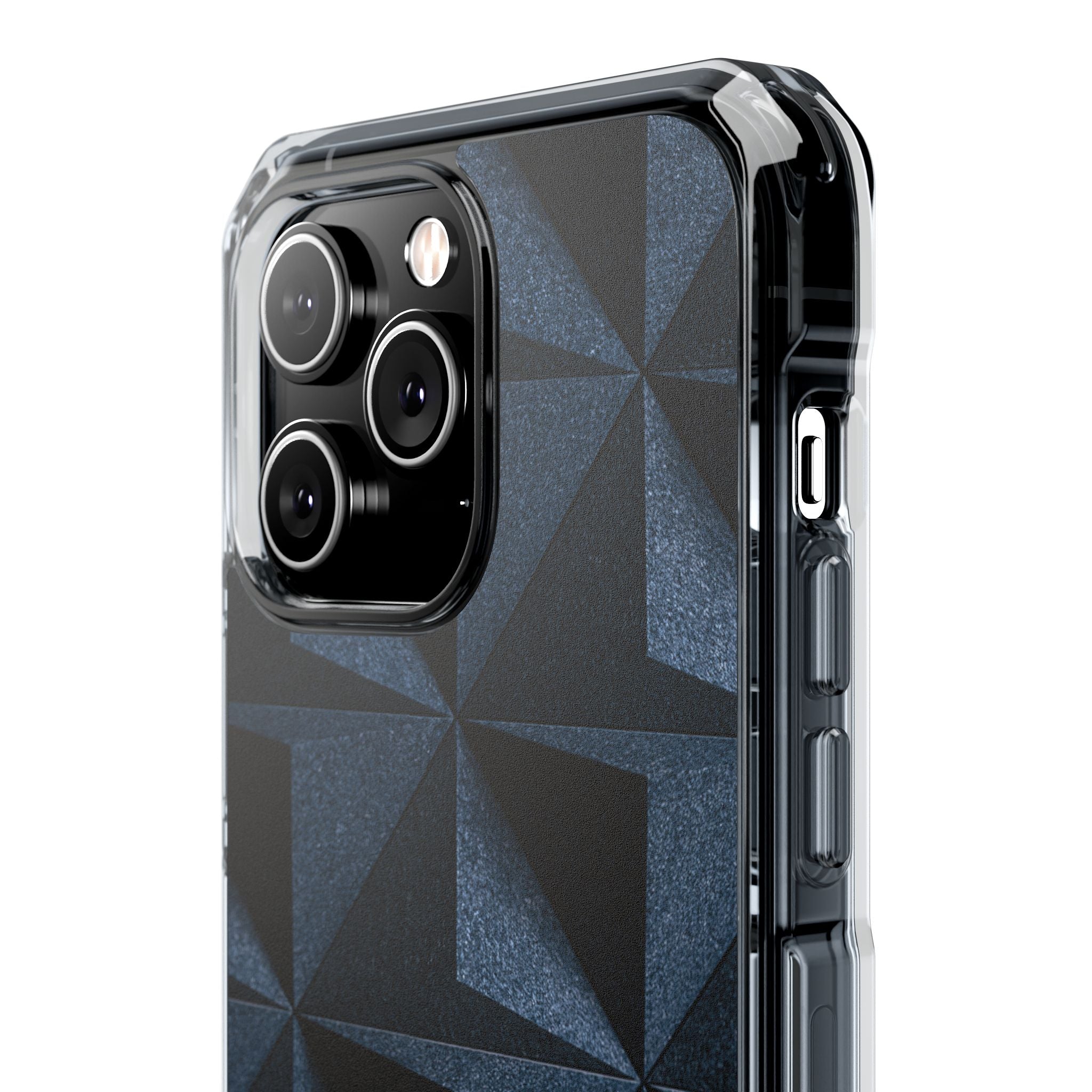 Blue Impact MagSafe Phone Case for iPhone - Indigo Basalt Facets