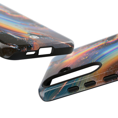 Prismatic Aura Flow · Tough Phone Case for Samsung · Blue