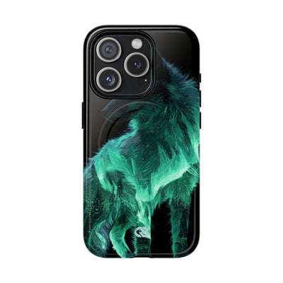 Nordic Aurora Fox · Tough 2.0 Magnetic Phone Case for iPhone · Teal