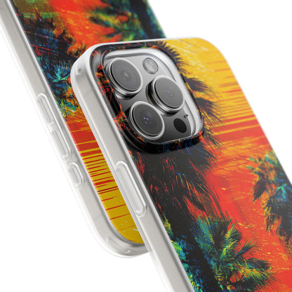 Tropical Sunburst iPhone 16 Pro Max Case - Soft