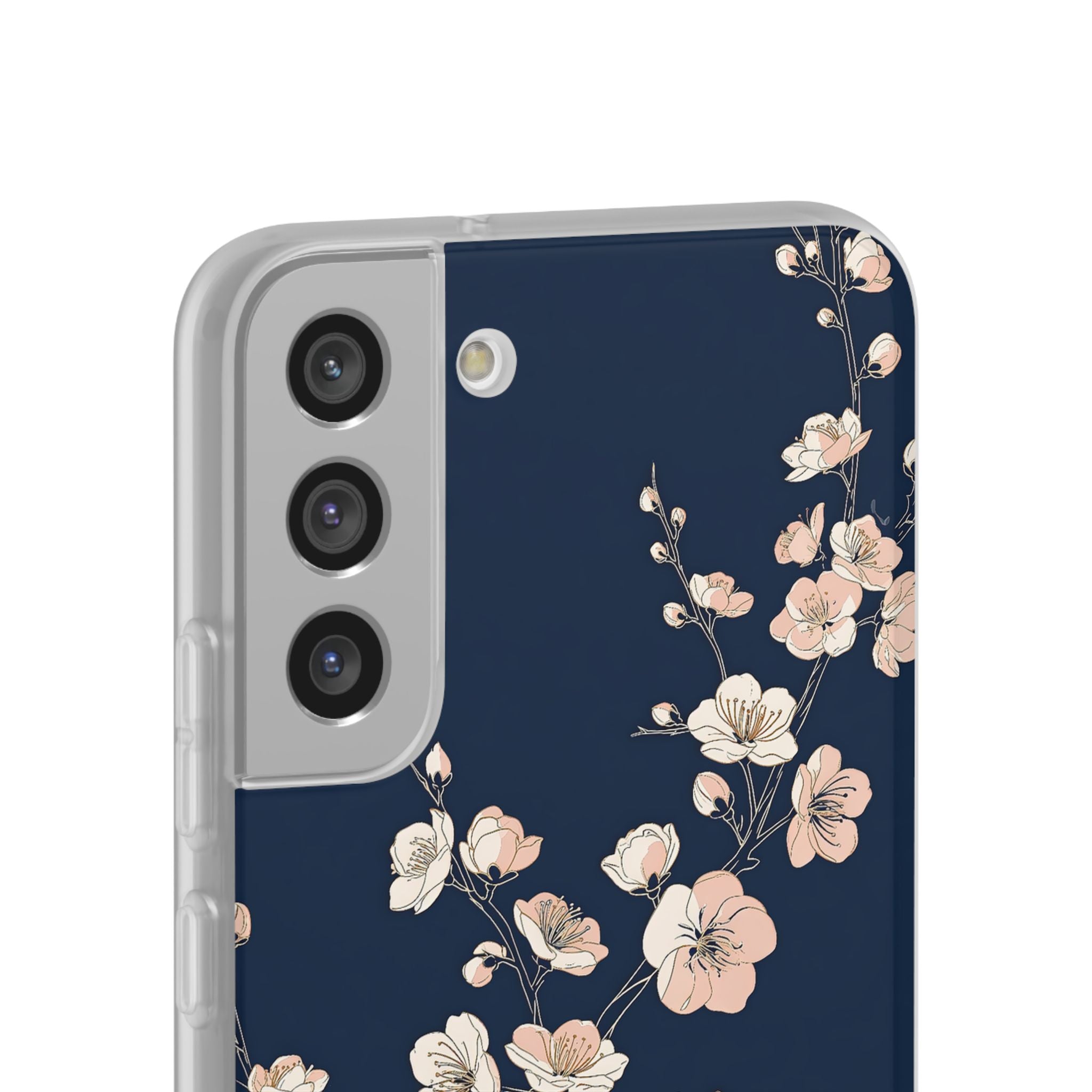 Blue Lite Phone Case for Samsung - Midnight Peach Sakura