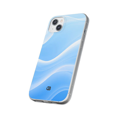Blue Lite Phone Case for iPhone - Glacial Blue Silk