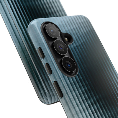 Blue Tough Phone Case for Samsung - Glacial Reeded Glass