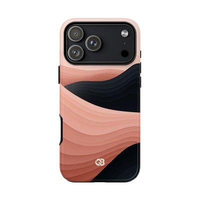Pink Tough Phone Case for iPhone - Dune Shadow Layers