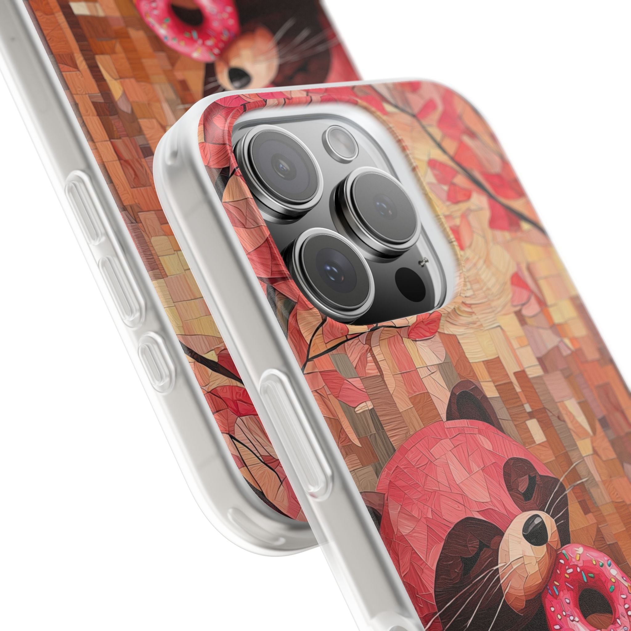 Crimson Donut Bandit · Soft Custodia per iPhone