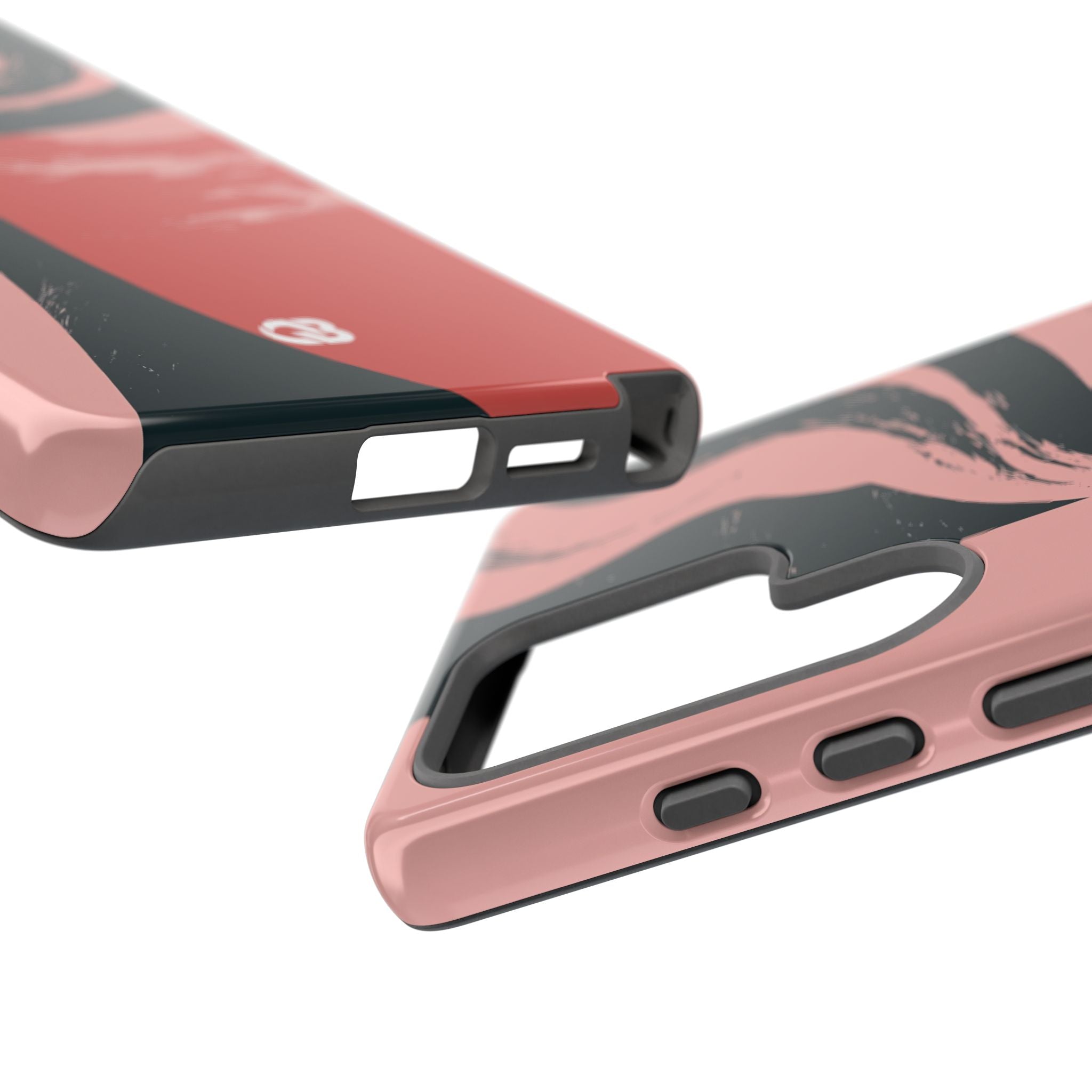 Pink Tough Phone Case for Samsung - Cinder Rose Plume