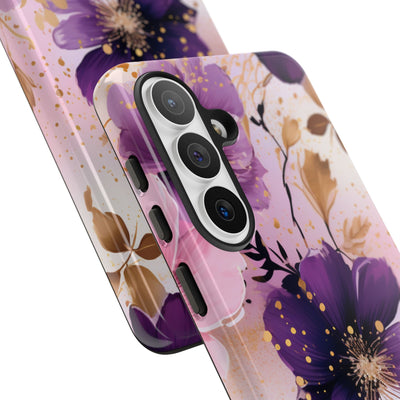 Gilded Violet Bloom · Tough Phone Case for Samsung