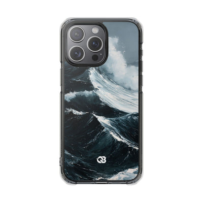 Nordic Swell · Clear Impact Magnetic Phone Case for iPhone · Blue