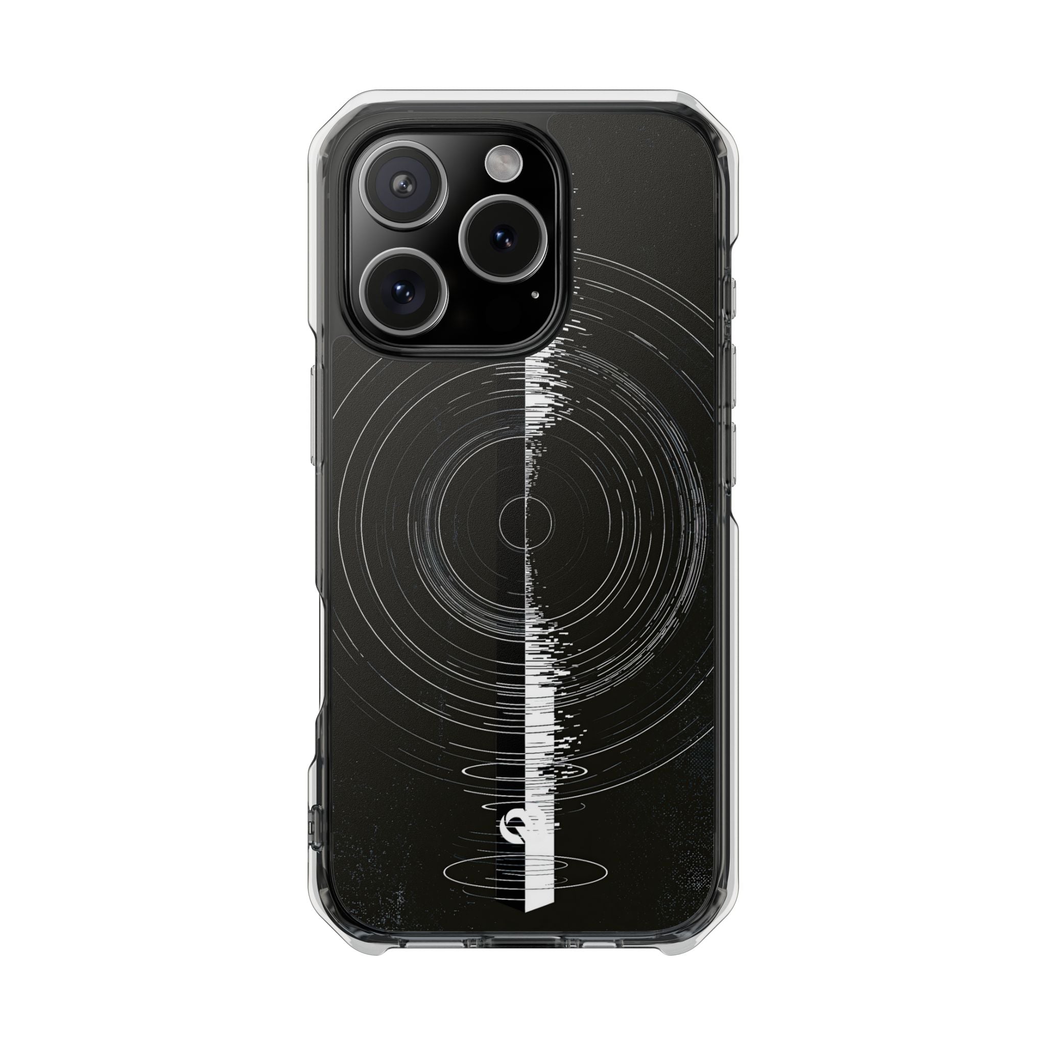 Black Impact MagSafe Phone Case for iPhone - Obsidian Orbital Signal