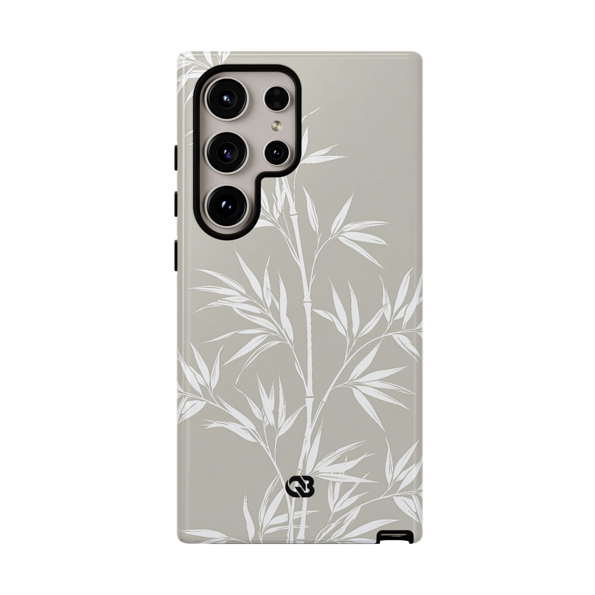 Beige Tough Phone Case for Samsung - Sandstone Bamboo Stalks