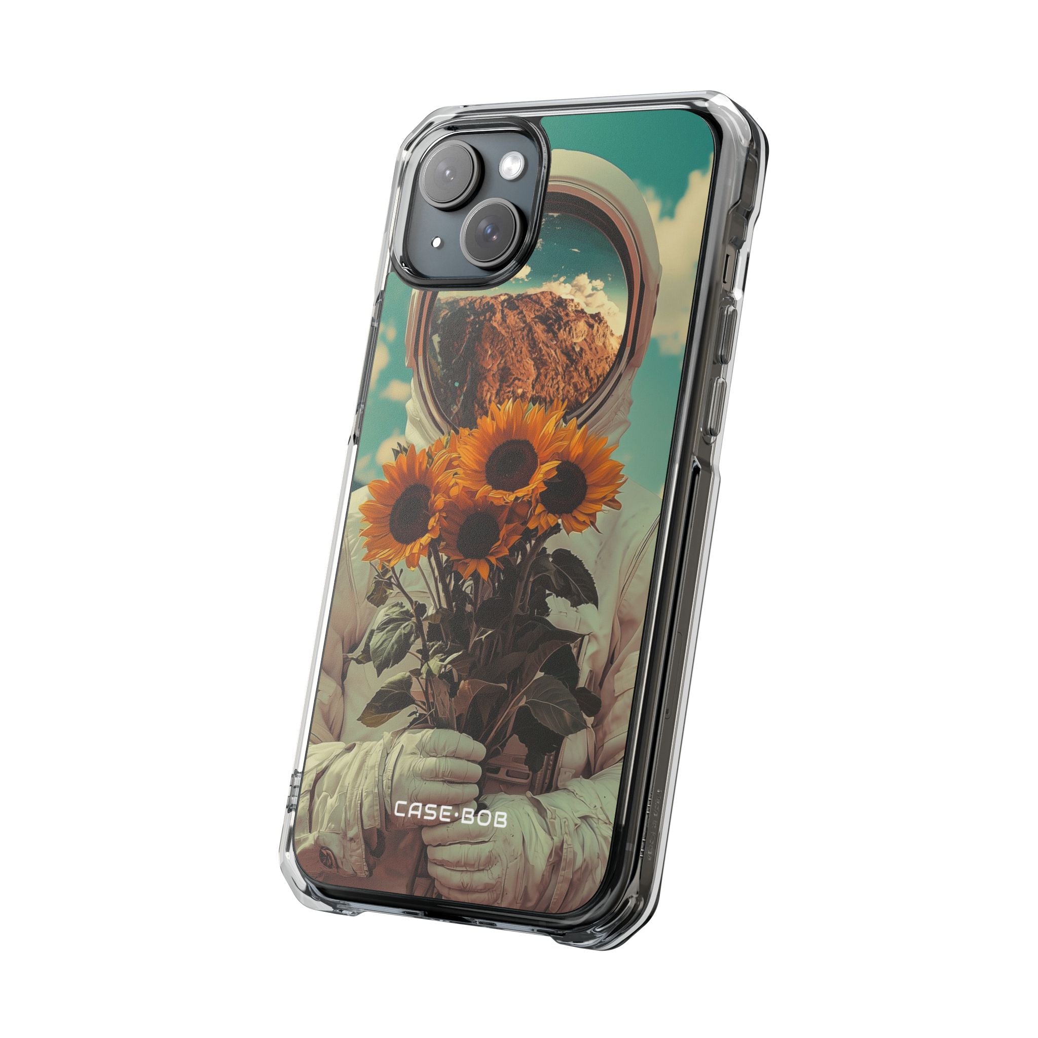 Sunflower Astronaut iPhone 15 Plus Case - Impact
