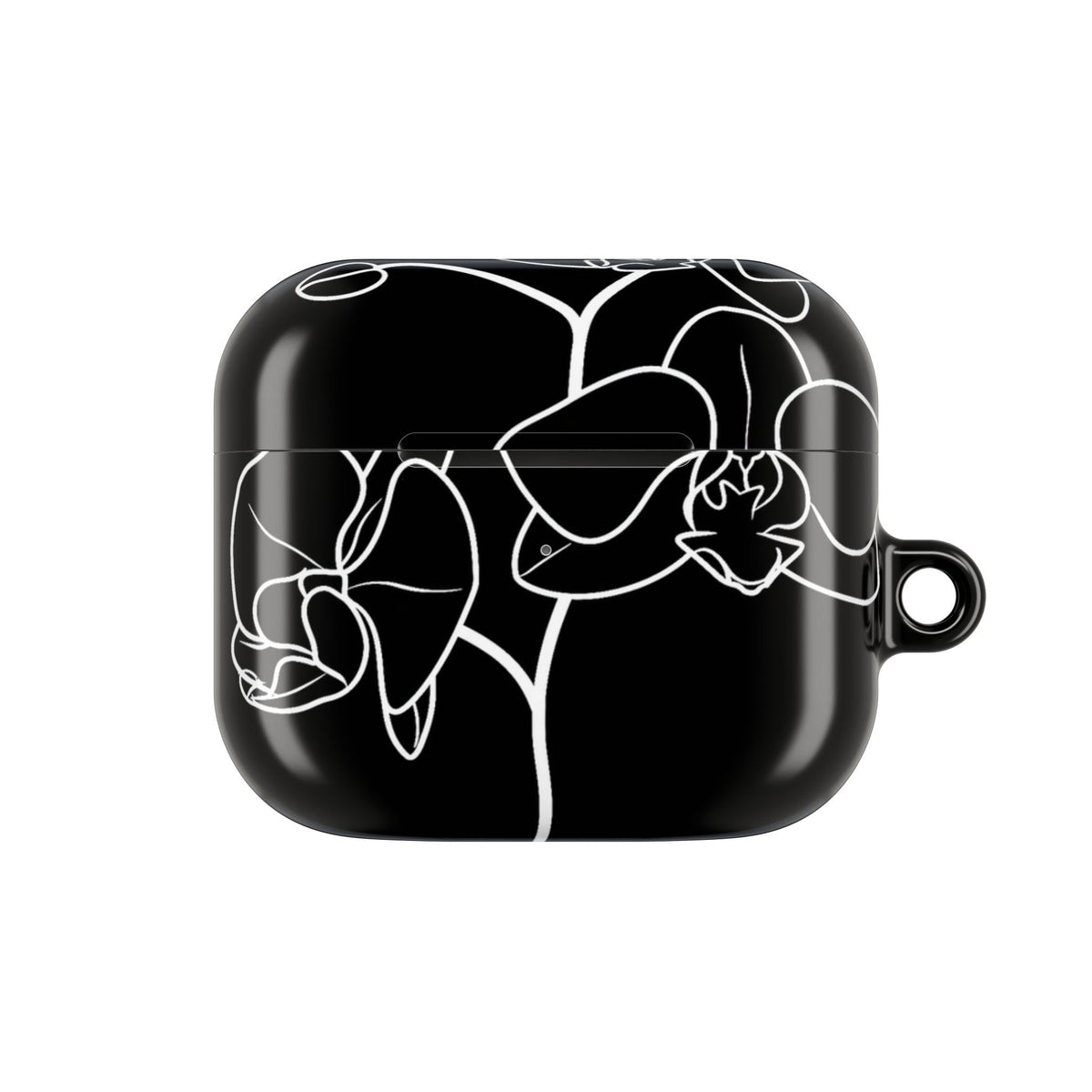 Midnight Orchid · Hard Case for AirPods & AirPods Pro · Black