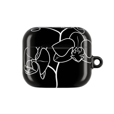 Midnight Orchid · Hard Case for AirPods & AirPods Pro · Black