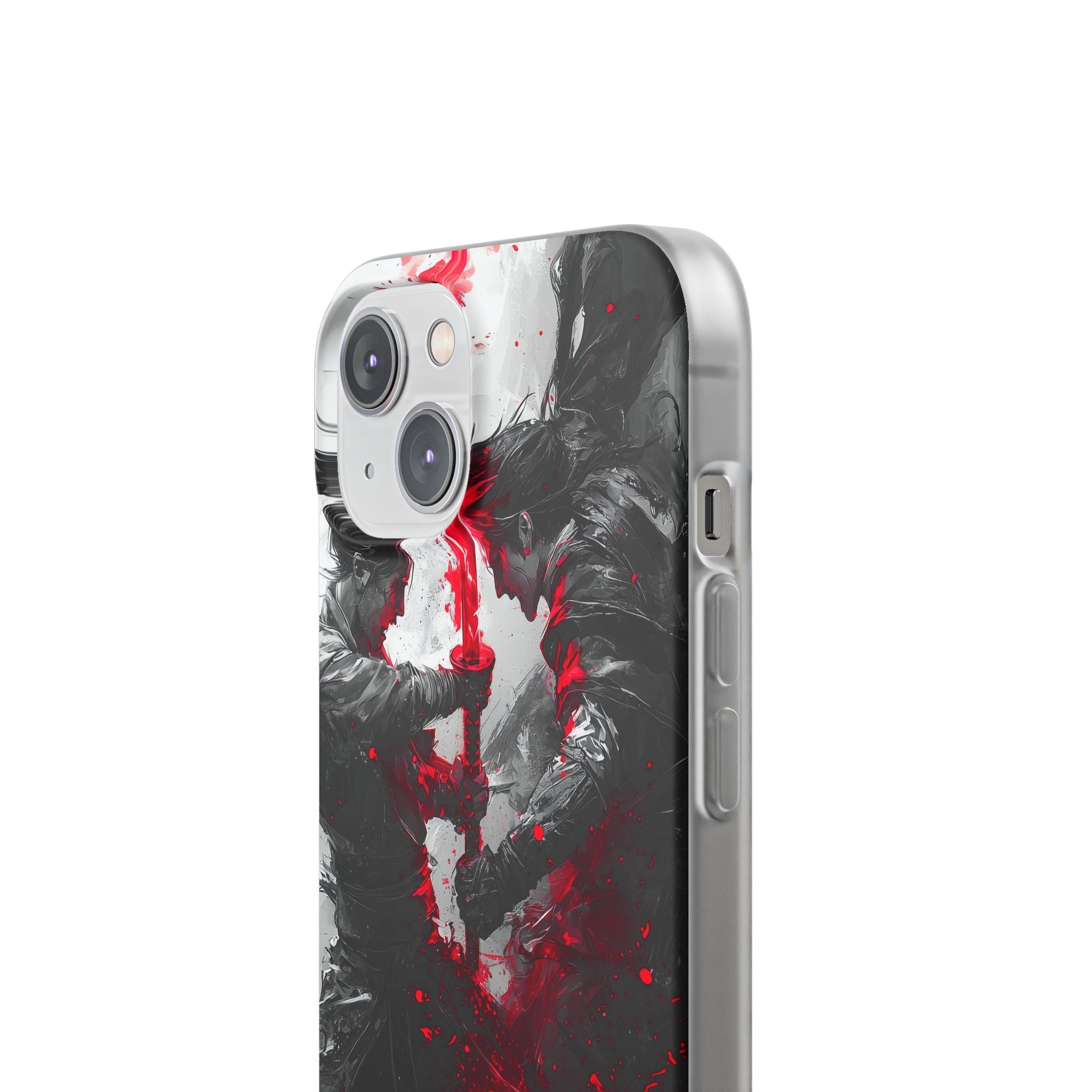 Shattered Crimson Duel · Soft Capa para iPhone