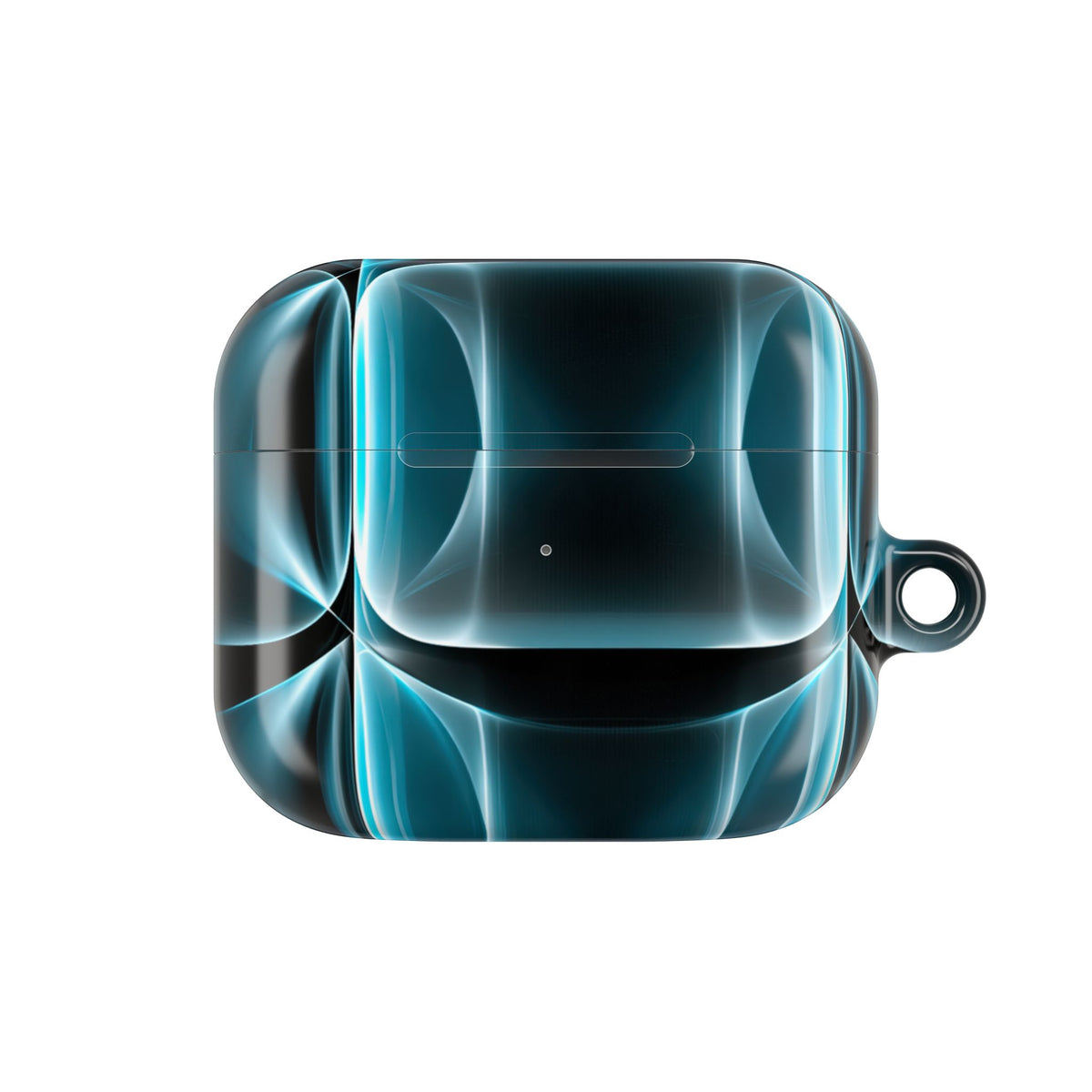 Translucent Cyber Grid · Hard Case for AirPods & AirPods Pro · Teal