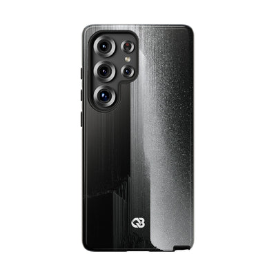 Black Tough Phone Case for Samsung - Brutalist Pixel Monolith