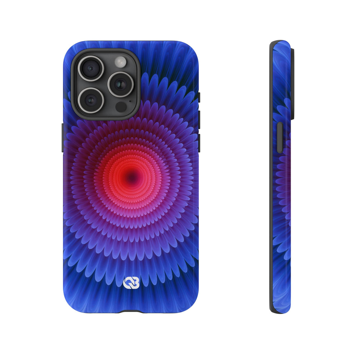 Radial Spectrum Bloom · Tough Phone Case for iPhone · Blue