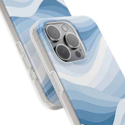 Blue Lite Phone Case for iPhone - Glacial Indigo Flow