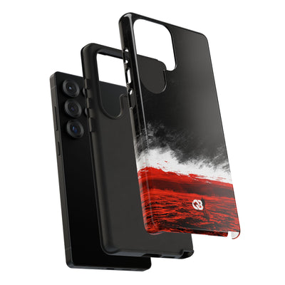 Crimson Horizon · Tough Phone Case for Samsung · Black