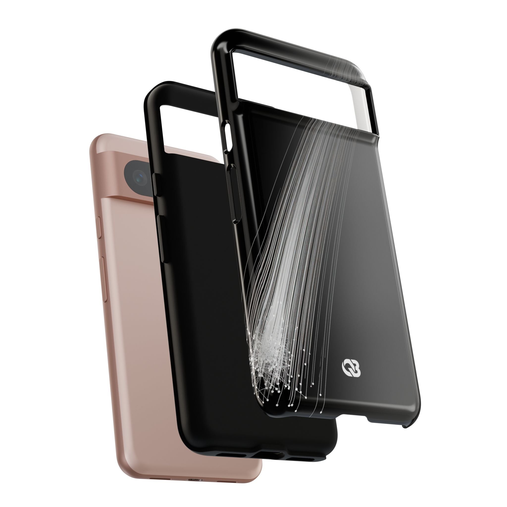 Black Tough Phone Case for Google Pixel - Linear Velocity Beam